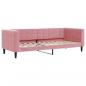 Preview: Tagesbett Rosa 80x200 cm Samt