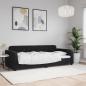 Preview: ARDEBO.de - Tagesbett Schwarz 90x200 cm Samt