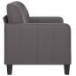 Preview: 2-Sitzer-Sofa Grau 120 cm Kunstleder