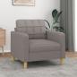 Preview: ARDEBO.de - Sofasessel Taupe 60 cm Stoff