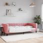 Preview: ARDEBO.de - Tagesbett Rosa 100x200 cm Samt