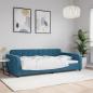 Preview: ARDEBO.de - Tagesbett Blau 100x200 cm Samt