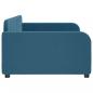 Preview: Tagesbett Blau 100x200 cm Samt