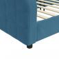 Preview: Tagesbett Blau 100x200 cm Samt