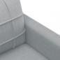 Preview: 3-Sitzer-Sofa Hellgrau 180 cm Stoff