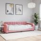 Preview: ARDEBO.de - Tagesbett Rosa 80x200 cm Samt