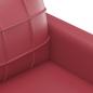 Preview: 3-Sitzer-Sofa Weinrot 180 cm Kunstleder