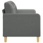 Preview: 2-Sitzer-Sofa Dunkelgrau 140 cm Stoff