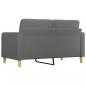 Preview: 2-Sitzer-Sofa Dunkelgrau 140 cm Stoff