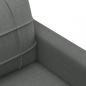 Preview: 2-Sitzer-Sofa Dunkelgrau 140 cm Stoff