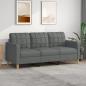 Preview: ARDEBO.de - 3-Sitzer-Sofa Dunkelgrau 180 cm Stoff