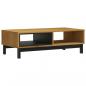 Preview: Couchtisch FLAM 100x50x32,5 cm Massivholz Kiefer