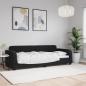 Preview: ARDEBO.de - Tagesbett Schwarz 80x200 cm Samt