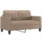 Preview: 2-Sitzer-Sofa Cappuccino-Braun 140 cm Kunstleder