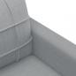 Preview: 2-Sitzer-Sofa Hellgrau 120 cm Stoff