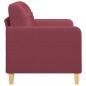 Preview: 2-Sitzer-Sofa Weinrot 120 cm Stoff