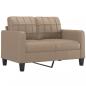 Preview: 2-Sitzer-Sofa Cappuccino-Braun 120 cm Kunstleder