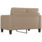 Preview: 2-Sitzer-Sofa Cappuccino-Braun 120 cm Kunstleder