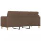 Preview: 3-Sitzer-Sofa Braun 180 cm Stoff