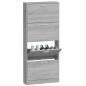 Preview: Schuhschrank Grau Sonoma 59x17x150 cm Holzwerkstoff