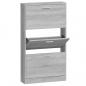 Preview: Schuhschrank Grau Sonoma 59x17x108 cm Holzwerkstoff