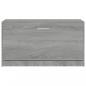 Preview: Schuhbank Grau Sonoma 80x24x45 cm Holzwerkstoff