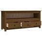 Preview: TV-Schrank Honigbraun 114x35x52 cm Massivholz Kiefer