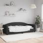 Preview: ARDEBO.de - Tagesbett Schwarz 80x200 cm Stoff