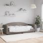 Preview: ARDEBO.de - Tagesbett Taupe 80x200 cm Stoff