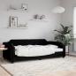 Preview: ARDEBO.de - Tagesbett Schwarz 80x200 cm Stoff