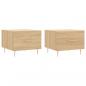 Preview: Couchtische 2 Stk. Sonoma-Eiche 50x50x40 cm Holzwerkstoff