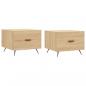 Preview: Couchtische 2 Stk. Sonoma-Eiche 50x50x40 cm Holzwerkstoff