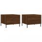 Preview: Couchtische 2 Stk. Braun Eichen-Optik 50x50x40 cm Holzwerkstoff