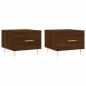 Preview: Couchtische 2 Stk. Braun Eichen-Optik 50x50x40 cm Holzwerkstoff