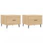 Preview: Couchtische 2 Stk. Sonoma-Eiche 50x50x40 cm Holzwerkstoff