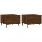 Preview: Couchtische 2 Stk. Braun Eichen-Optik 50x50x40 cm Holzwerkstoff