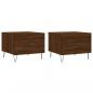 Preview: Couchtische 2 Stk. Braun Eichen-Optik 50x50x40 cm Holzwerkstoff