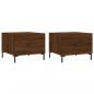 Preview: Couchtische 2 Stk. Braun Eichen-Optik 50x50x40 cm Holzwerkstoff