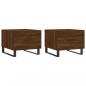 Preview: Couchtische 2 Stk. Braun Eichen-Optik 50x50x40 cm Holzwerkstoff