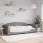 Preview: ARDEBO.de - Tagesbett Taupe 100x200 cm Stoff