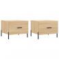 Preview: Couchtische 2 Stk. Sonoma-Eiche 50x50x40 cm Holzwerkstoff