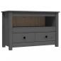 Preview: TV-Schrank Grau 79x35x52 cm Massivholz Kiefer