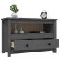 Preview: TV-Schrank Grau 79x35x52 cm Massivholz Kiefer