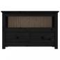 Preview: TV-Schrank Schwarz79x35x52 cm Massivholz Kiefer