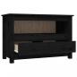 Preview: TV-Schrank Schwarz79x35x52 cm Massivholz Kiefer