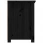 Preview: TV-Schrank Schwarz79x35x52 cm Massivholz Kiefer