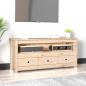 Preview: ARDEBO.de - TV-Schrank 114x35x52 cm Massivholz Kiefer