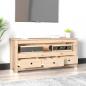 Preview: TV-Schrank 114x35x52 cm Massivholz Kiefer