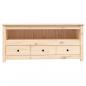 Preview: TV-Schrank 114x35x52 cm Massivholz Kiefer