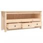 Preview: TV-Schrank 114x35x52 cm Massivholz Kiefer